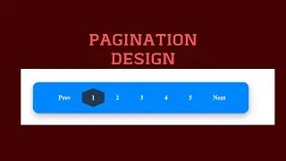 Awesome Pagination Design Using Only HTML & CSS