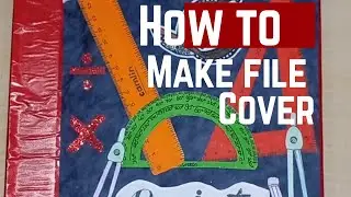 How to make file cover/ maths file cover
