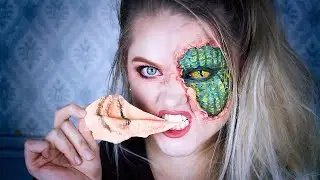 Reptile Lizard  Halloween makeup // SFX Tutorial
