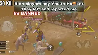Rich players says You're Hacker They reported me😈| PUBG MOBILE