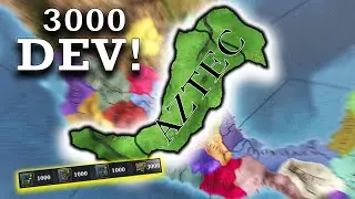 EU4 what if Aztecs had 3000 Development AI only timelapse