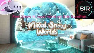 Mixed Reality Snow World on Quest 3, Its amazing.. feel the snow