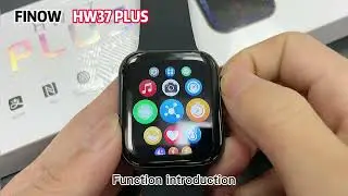 ОБЗОР Умные часы HW37 Plus Smart Watch Series 7 UNBOXING  NFC GPS Tracker Bluetooth Call 45mm iwatch