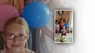 День рождения Вики.  В день когда счастливые улыбки