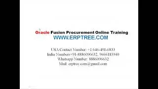 Oracle Fusion Procurement Training