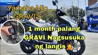 Nagsuka ng langis 1 month palang||Yamaha Mio Gravi's||Grabe suka ng langis