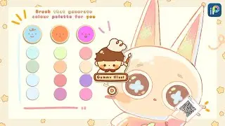 [ibisPaint x] Colour Palette Brush Tutorial ♡꒱ .ᐟ 🖍| Brush QR Code ✨