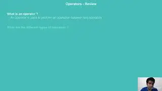 (Programming with Python:Hands-On Introduction) 9-Different types of operators