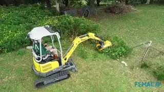 FEMAC T1 REV Hydraulic Flail Mower Mulcher for Excavators