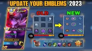 NEW BUILD AND EMBLEM SET CHOU FOR SOLO RANK UP!!(must try)🔥🔥