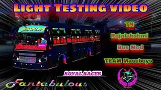 New TN private Bus / Light Testing video / TEAM Massboys / BUSSID