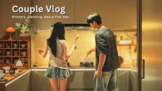 Couple Vlog | Grocery Haul, Cooking 3 Dishes, Spa & 48 Hours Apart Before a Dreamy Reunion Trip ✨