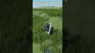 Roblox Studio — Shovel tool with terrain destruction
