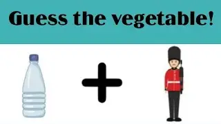 Guess the vegetable by Emoji | Vocabulary Quiz | Emoji Challenge