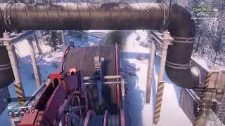 Snowrunner Testing the Freightliner (cargo delivery coiled wire)