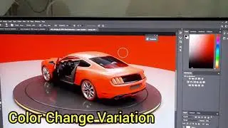 3D Car Model | Photoshop Color Variations Effects 💘