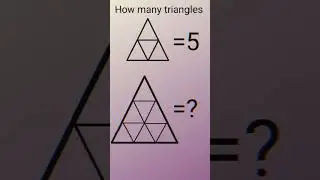 how many triangle are there?#shorts