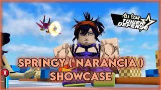 Springy ( Narancia ) level 100 Showcase All Star Tower Defense [Roblox]