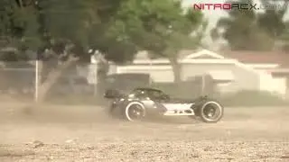 1/5 Exceed RC Buggy Barca 32cc Engine Gas Powered Off Road w/ Fail Safe RC Buggy In Action