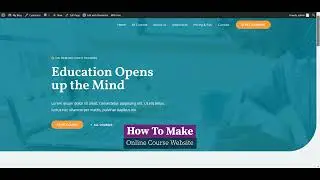 How To Make Online Course Website In Wordpress Using Elementor