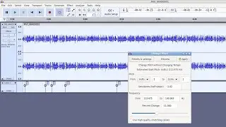 Voice Modulation Using Audacity - Pitch Change Before And After