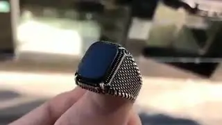 Квадратная печатка с ониксом черный камень ручной работы из серебра