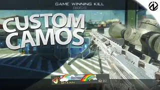 Trickshotting with CUSTOM CAMOS on IW5 Plutonium!