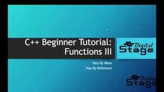 12. C++ Basic Programming Tutorial: Functions III - Pass by value and pass by reference