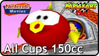 Mario Kart 64 - All Cups 150cc (2 Players, Toad vs Yoshi)