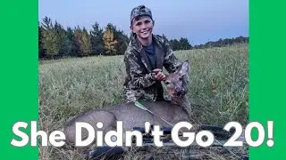 Youth Hunter Drops a Doe in Her Tracks w/ a Crossbow - Minnesota Archery Opener 2024