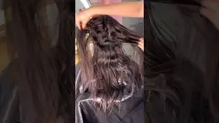 Ela ficou com medo do cabelo cair, olha como ficou!