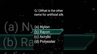 class |8th science chapter 3 | Synthetic fiberes and plastic  mcq questions.