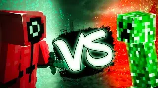 😱 СОЛДАТ ИЗ ИГРЫ КАЛЬМАРА ПРОТИВ КРИПЕРА | МОНТАЖ | MINECRAFT 😱
