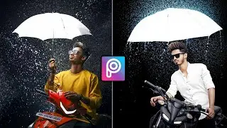 Creative Rain Effect | PicsArt Editing Tutorial | 2020 Latest Photo Editing in PicsArt | RTWORLD