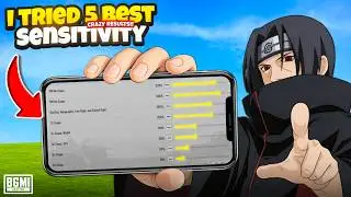 I Tested 5 Pro Sensitivity In BGMI & Made The Best One For You ❗(Crazy Results 🔥)