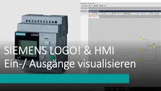 Siemens LOGO! 8 & HMI - Ein-/Ausgänge visualisieren