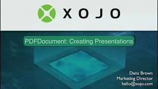 Xojo Programming: How to Create Presentations using Xojo's PDFDocument