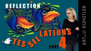 Tessellations. Part 4. REFLECTION tessellations. How to design a tile?