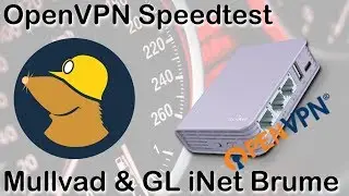OpenVPN Speedtest: Mullvad und GL iNet Brume (GL-MV1000)
