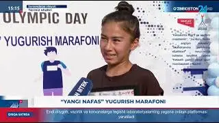 O’zbekiston 24 | Yoshlar oyligi doirasida Termiz shahrida “Yangi nafas” yugurish marafoni
