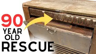 Old Art Deco RADIO CABINET gets a JAW DROPPING transformation