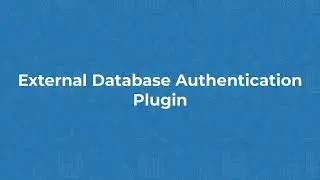 Moodle 4.0 - External Database Authentication Plugin