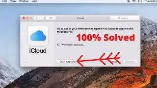 go to one of your other devices signed in to icloud to approve this macbook pro,
