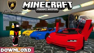 Minecraftpe lamborghini car addon #mcpeLamborghinimod