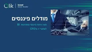 סוגי ניתוח פיננסי על מודלים פיננסיים ופתרונות ה BI לאתגרי ה CFO’s