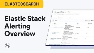 Elastic Stack Alerting Overview