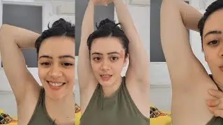 Showing off smooth underarms before yoga Part 1 ✨🤤