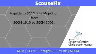 SCCM 1910 Site to Site Migration to SCCM 2002