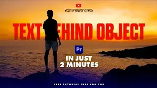Add Text Behind Moving Object Without Using MASK - Adobe Premiere Pro CC Tutorial - Graphic Hub