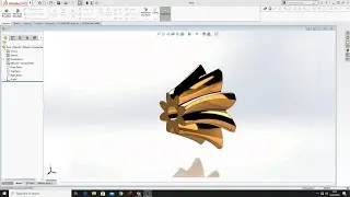 Tutorial SolidWorks 2020: How to make a HELICAL BEVEL GEAR using LOFT command!